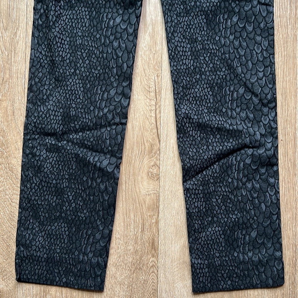 Lisette Women’s Snakeskin Pattern Black & Gray Skinny Jeggings Size 6 - Picture 10 of 16